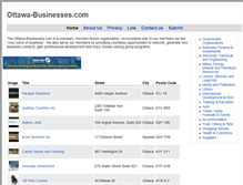 Tablet Screenshot of ottawa-businesses.com